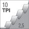 #280 - TPI 10 (2,5 mm) #280 - TPI 10 (2,5 mm)